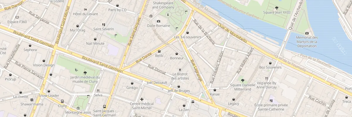 Plan du 29 Rue Galande à Paris 5e Arrondissement