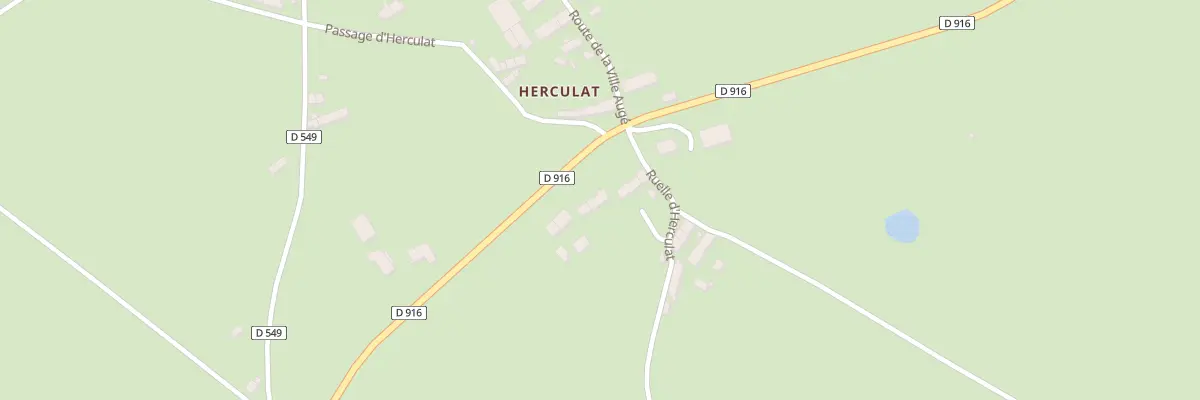Plan du 10 Herculat à Treignat