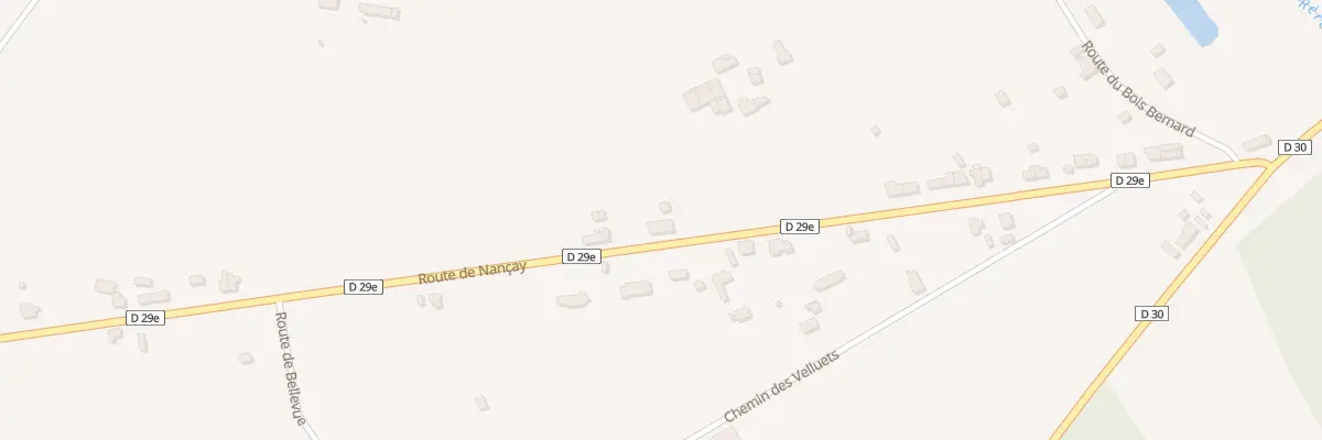Plan du 30 Rte de Nançay à Presly