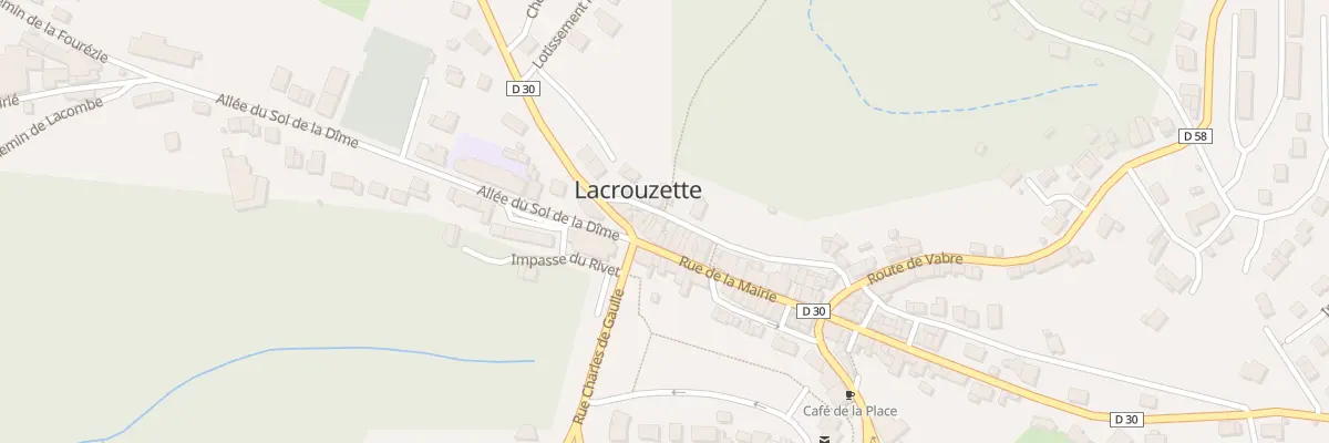 Plan du 1 Rue Etienne Grillou à Lacrouzette