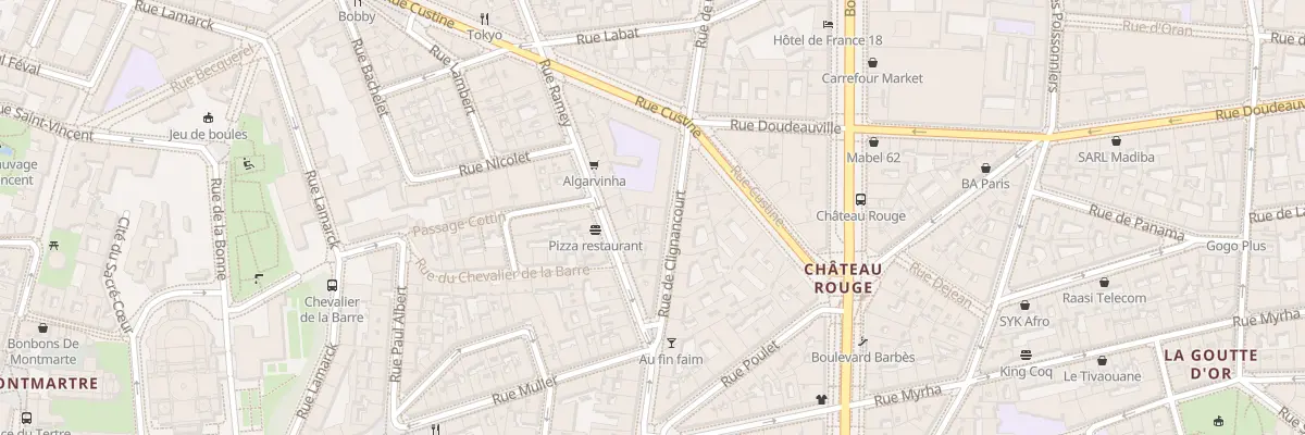 Plan du 59 Rue de Clignancourt à Paris 18e Arrondissement