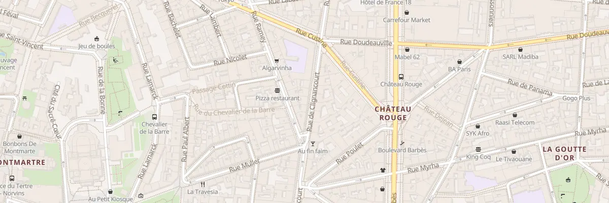 Plan du 55 Rue de Clignancourt à Paris 18e Arrondissement