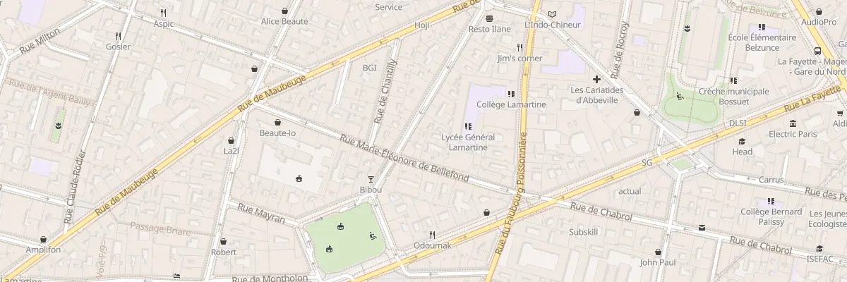 Plan du 18 Rue M. Eleonore de Bellefond à Paris 9e Arrondissement