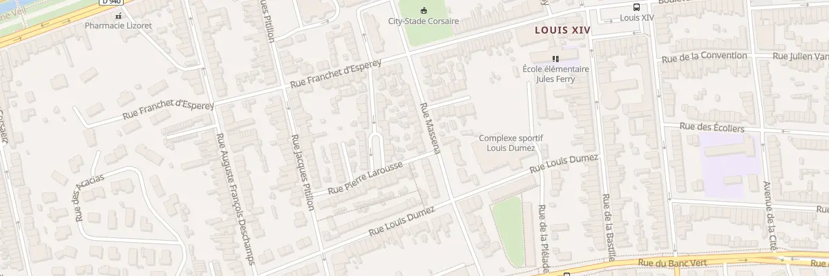 Plan du 20 Rue Masséna à Dunkerque