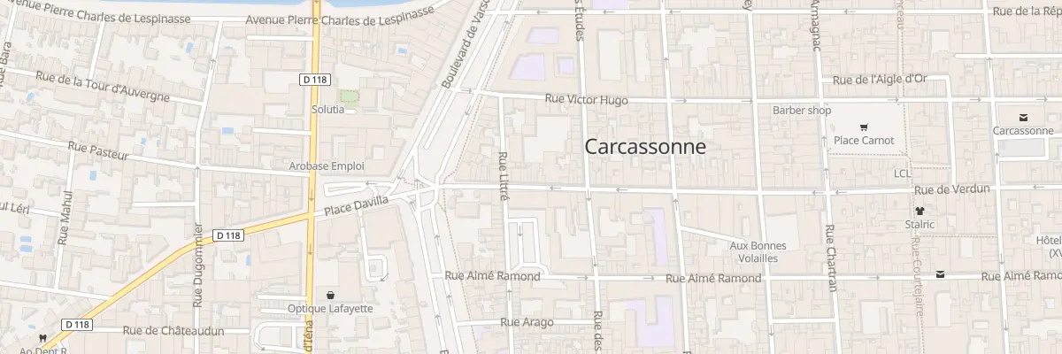 Plan du 110 Rue de Verdun à Carcassonne
