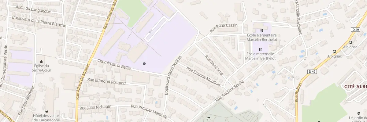 Plan du 26 Rue Etienne Moulinié à Carcassonne