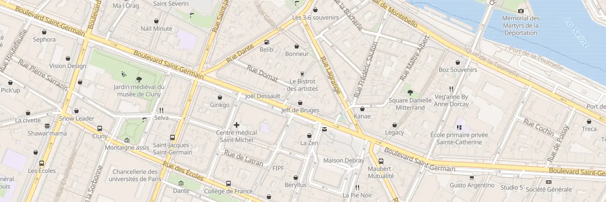 Plan du 66 Bd Saint-Germain à Paris 5e Arrondissement