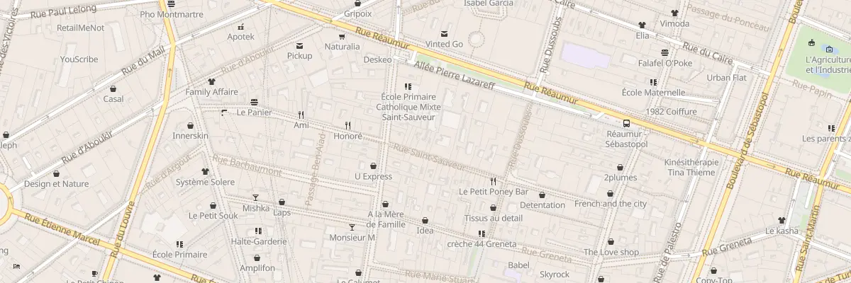 Plan du 28 Rue Saint-Sauveur à Paris 2e Arrondissement