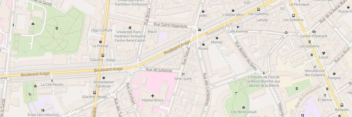 Plan du 35 Bd Arago à Paris 13e Arrondissement