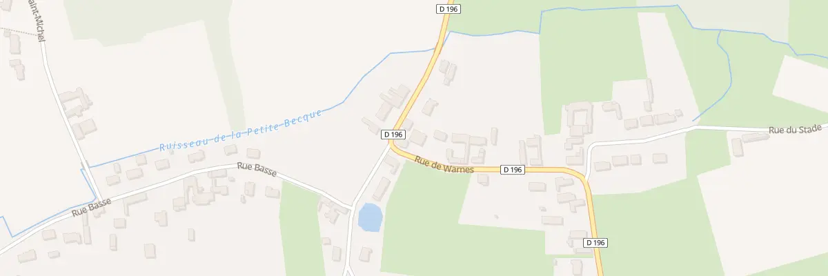 Plan du 409 Rue de Warnes à Roquetoire