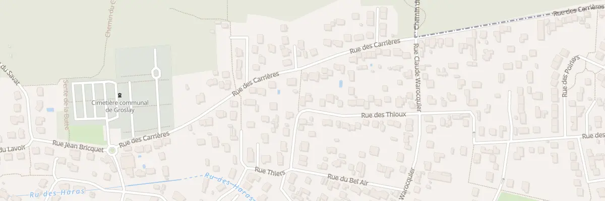 Plan du 19 Rue des Thioux à Groslay