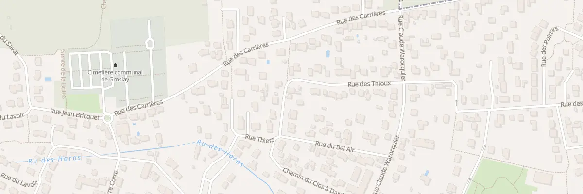 Plan du 14 Rue des Thioux à Groslay
