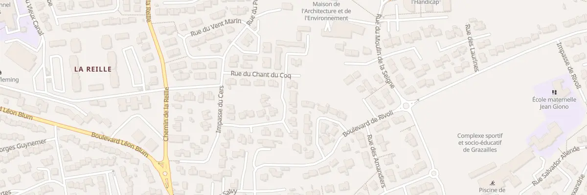 Plan du 32 Rue du Chant du Coq à Carcassonne