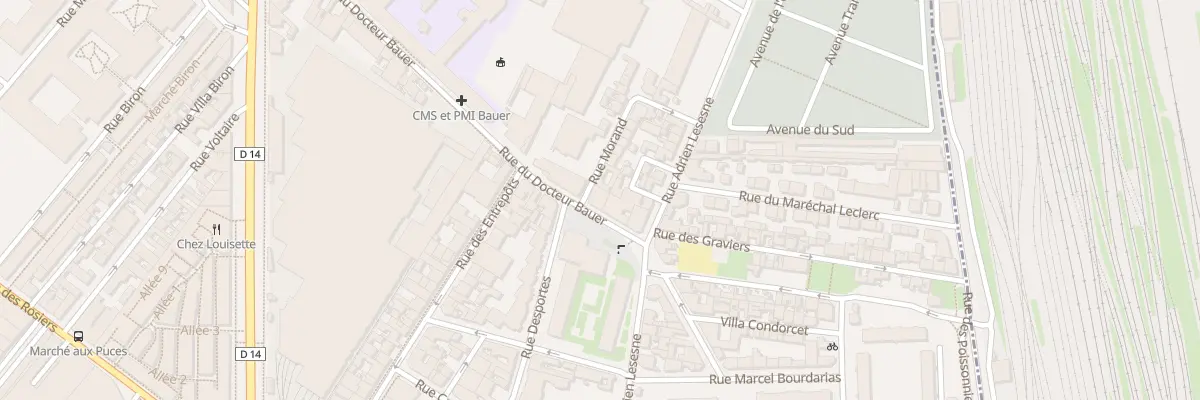 Plan du 163 Rue du Docteur Bauer à Saint-Ouen-sur-Seine