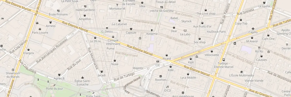 Plan du 22 Rue Étienne Marcel à Paris 2e Arrondissement