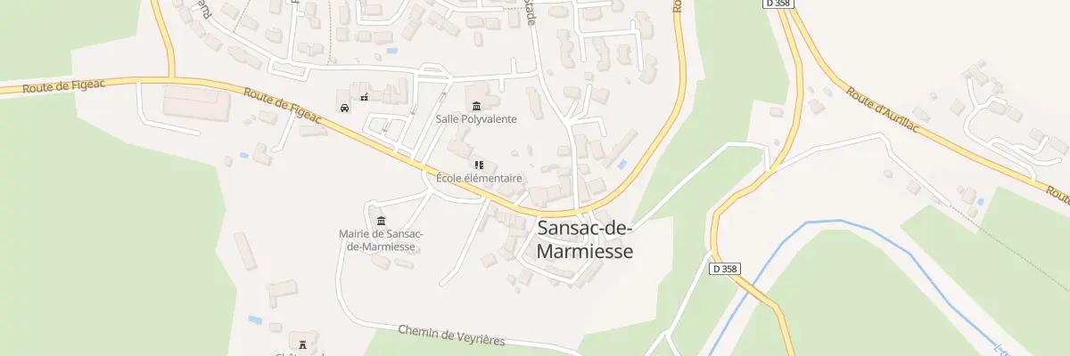Plan du 9 Rte d’Aurillac à Sansac-de-Marmiesse