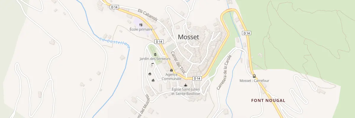 Plan du 173 Village à Mosset