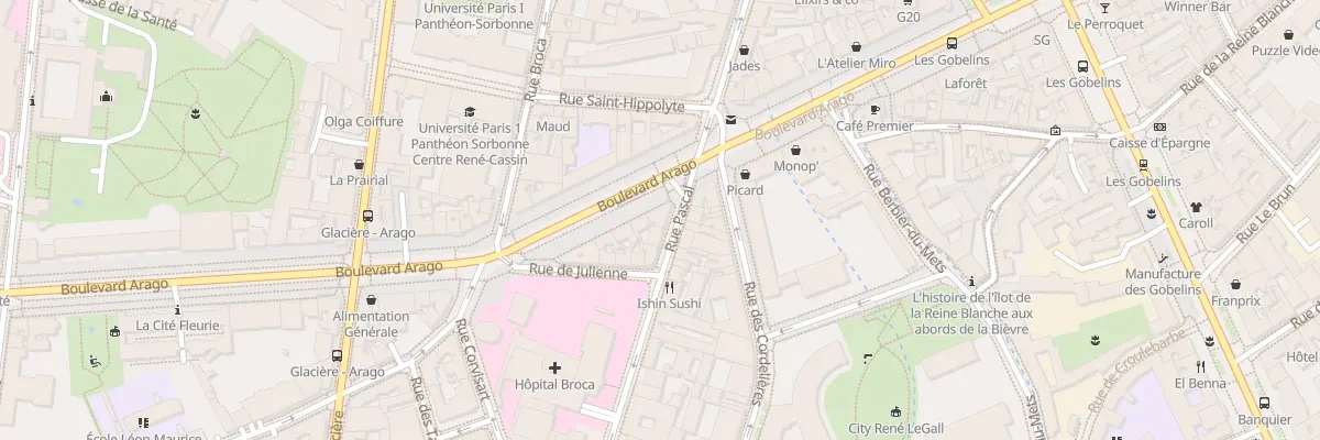 Plan du 33 Bd Arago à Paris 13e Arrondissement