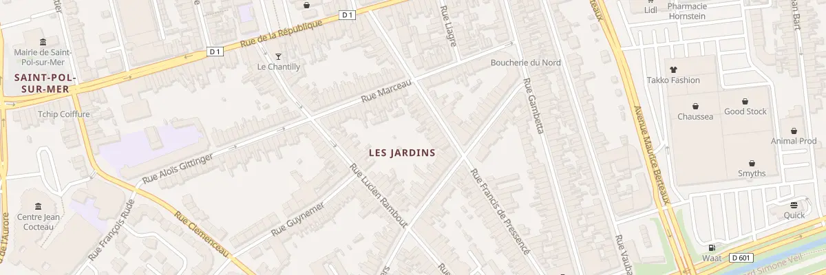 Plan du 36 Rue Francis de Pressence Sp à Dunkerque