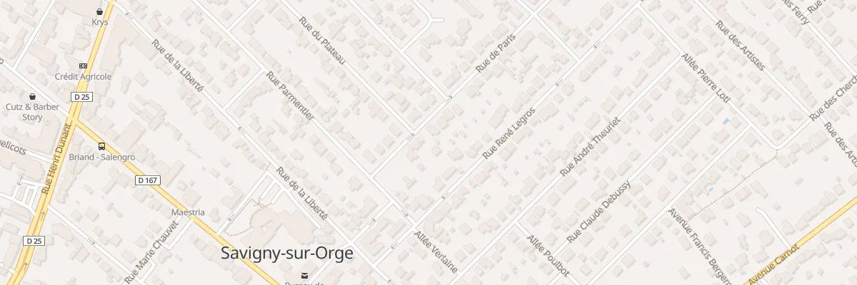 Plan du 12 Rue de Paris à Savigny-sur-Orge