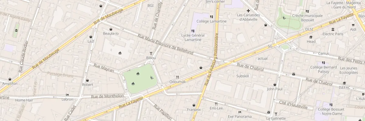 Plan du 11 Rue M Eleonore de Bellefond à Paris 9e Arrondissement