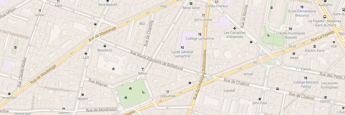 Plan du 14 Rue M. Eleonore de Bellefond à Paris 9e Arrondissement