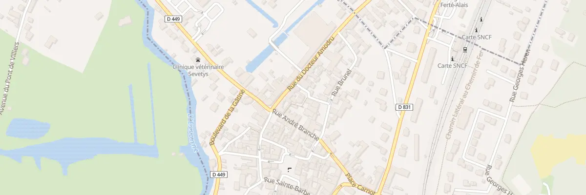 Plan du 2 Rue du Docteur Amodru à La Ferté-Alais