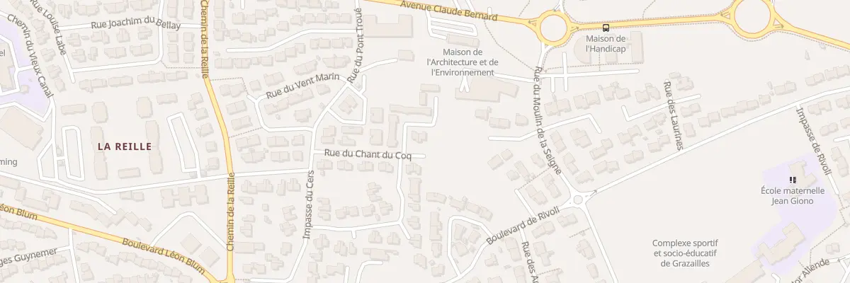 Plan du 38 Rue du Chant du Coq à Carcassonne