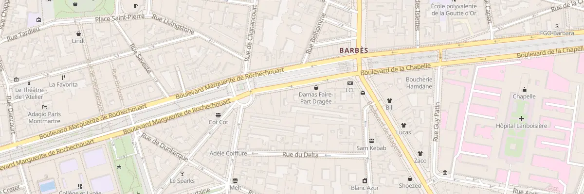 Plan du 11 Bd Marguerite de Rochechouart à Paris 9e Arrondissement