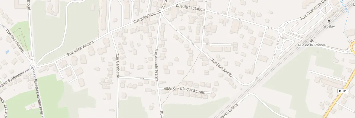 Plan du 25 Rue Anatole France à Groslay
