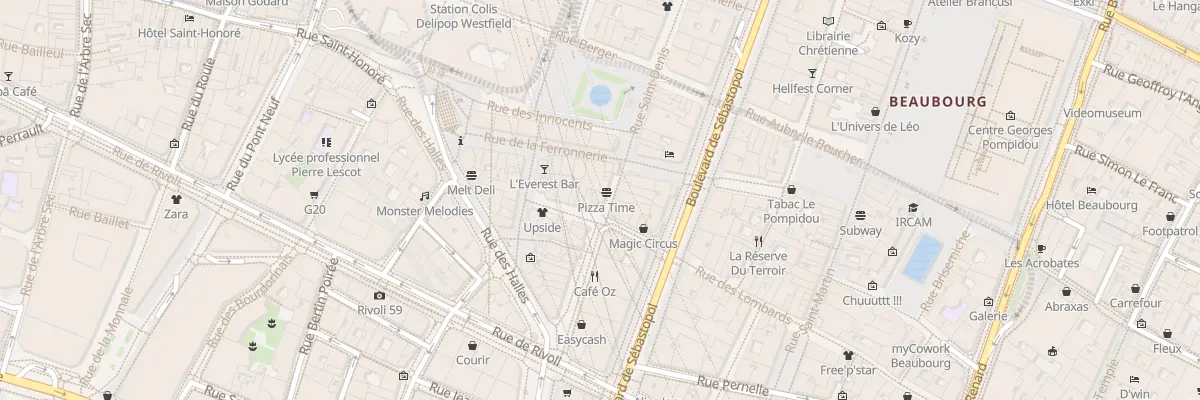 Plan du 31 Rue Saint-Denis à Paris 1er Arrondissement