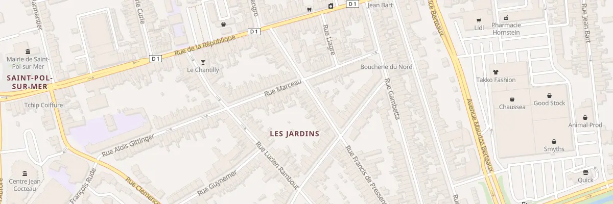 Plan du 28 Rue Francis de Pressence Sp à Dunkerque