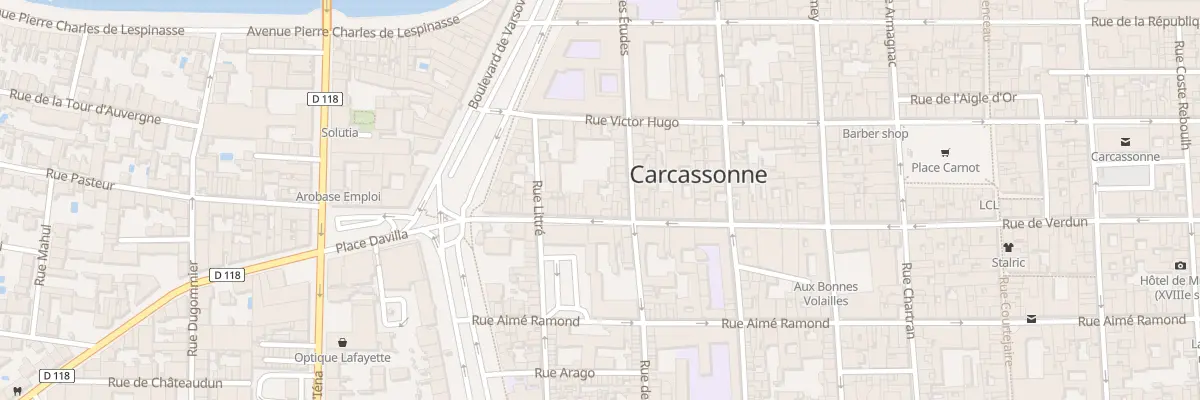 Plan du 104 Rue de Verdun à Carcassonne