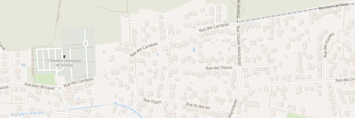 Plan du 21 Rue des Thioux à Groslay