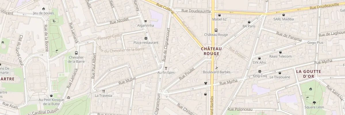 Plan du 44 Rue de Clignancourt à Paris 18e Arrondissement