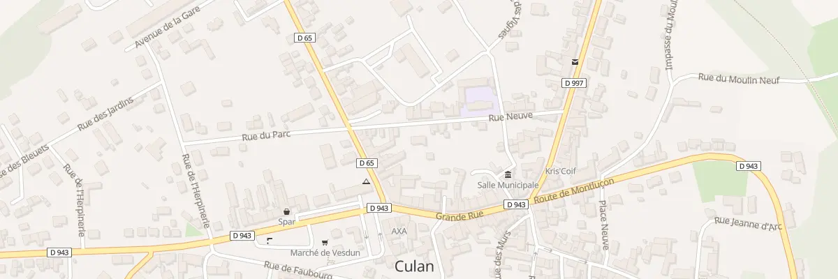 Plan du 21 Rue Neuve à Culan