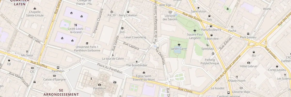 Plan du 58 Rue de la Montgn Ste Genevieve à Paris 5e Arrondissement