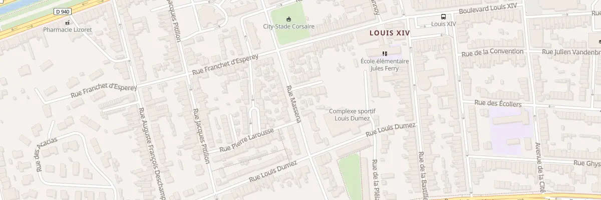 Plan du 27 Rue Masséna à Dunkerque
