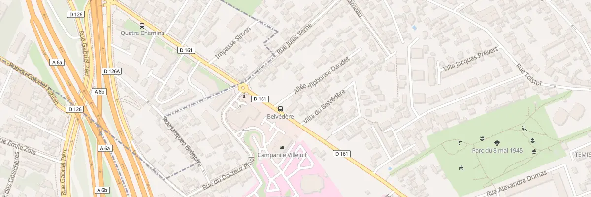 Plan du 4 All Alphonse Daudet à Villejuif