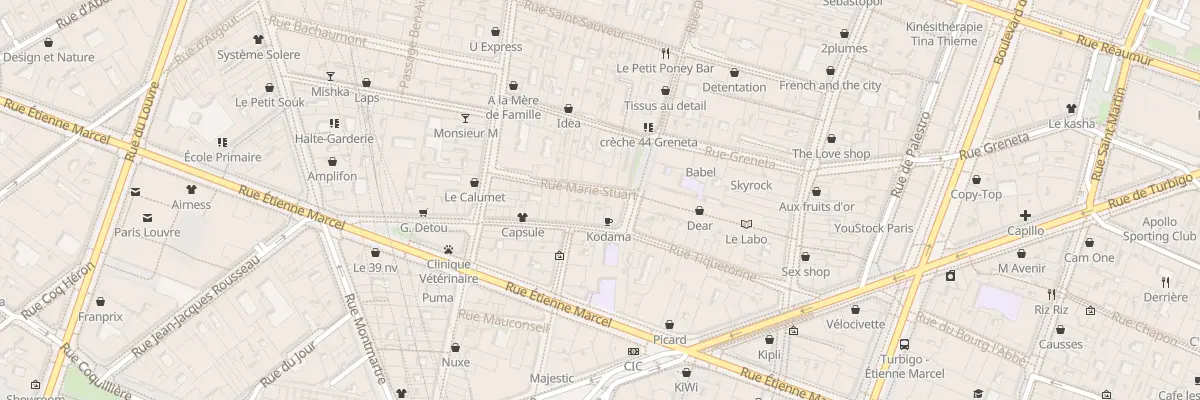Plan du 5 Rue Marie Stuart à Paris 2e Arrondissement