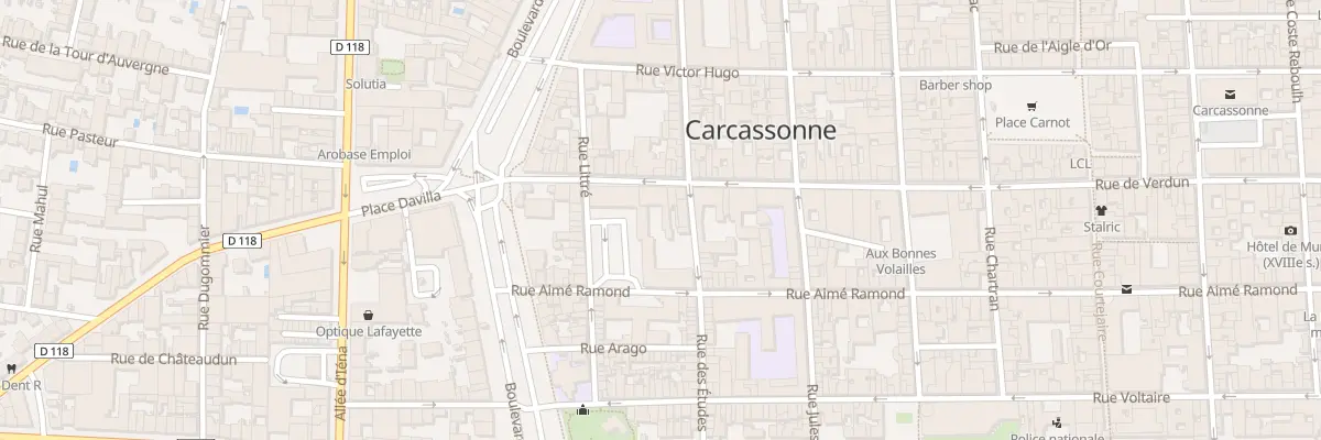 Plan du 87 Rue de Verdun à Carcassonne