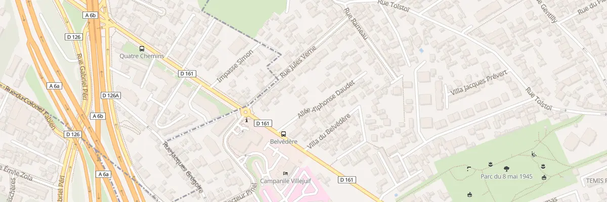 Plan du 11 All Alphonse Daudet à Villejuif