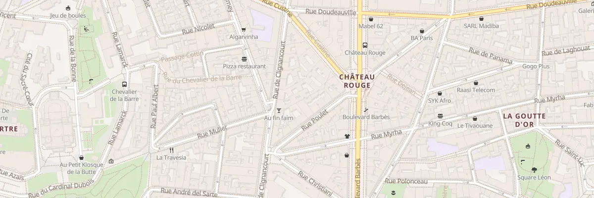 Plan du 42 Rue de Clignancourt à Paris 18e Arrondissement