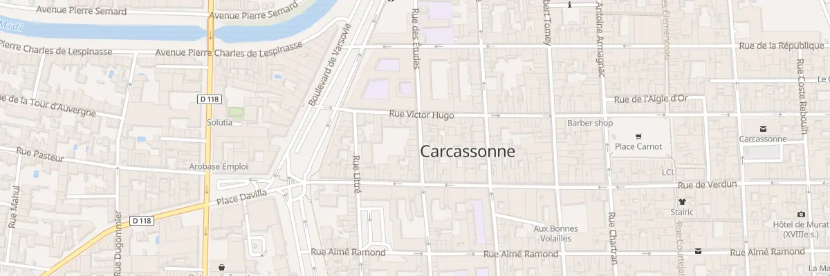 Plan du 55 Rue des Etudes à Carcassonne