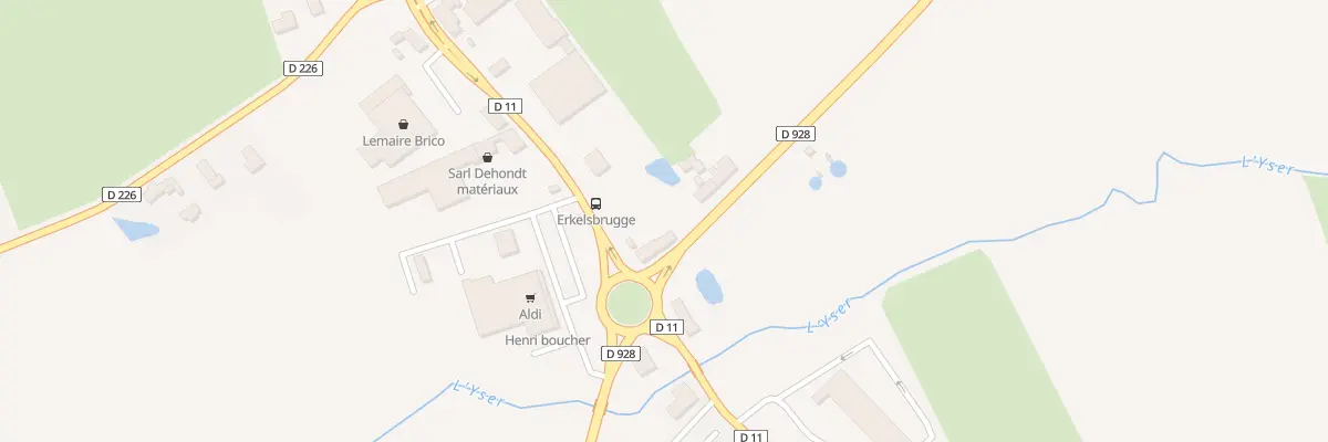 Plan du 5 Pont d’Erkelsbrugge à Bollezeele