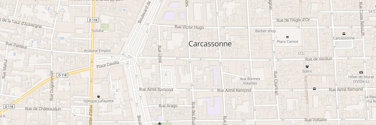 Plan du 83 Rue de Verdun à Carcassonne