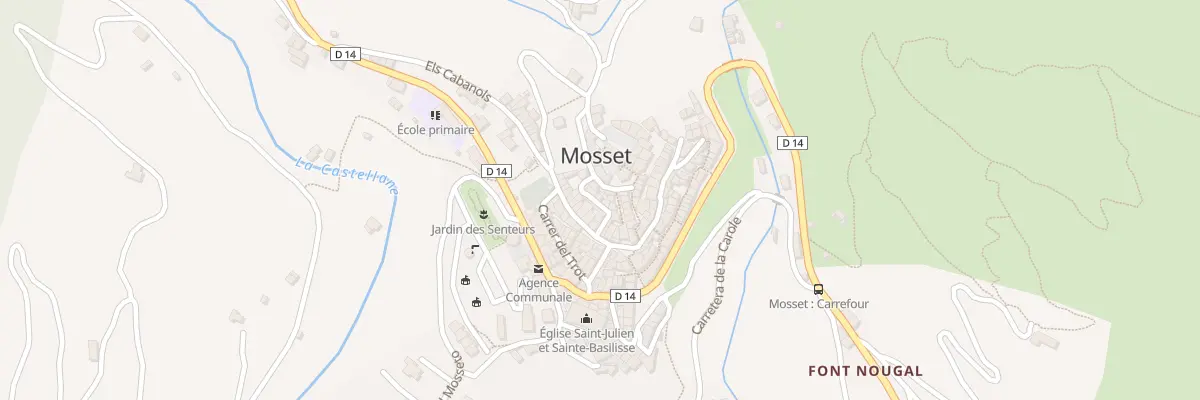 Plan du 107 Village à Mosset