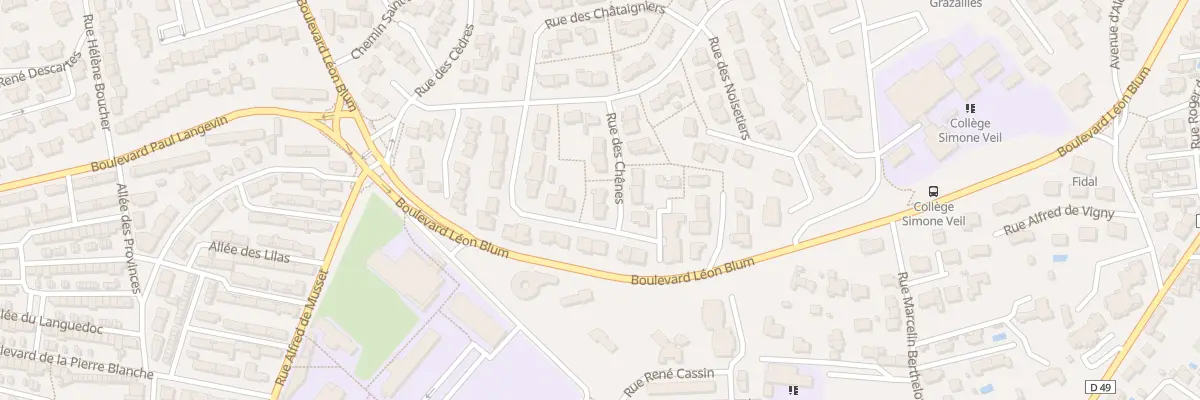 Plan du 19 Rue des Chenes à Carcassonne
