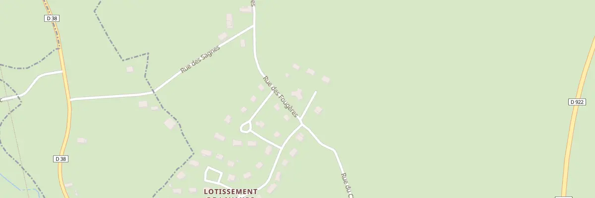 Plan du 1 Rue des Vergnes à Jaleyrac