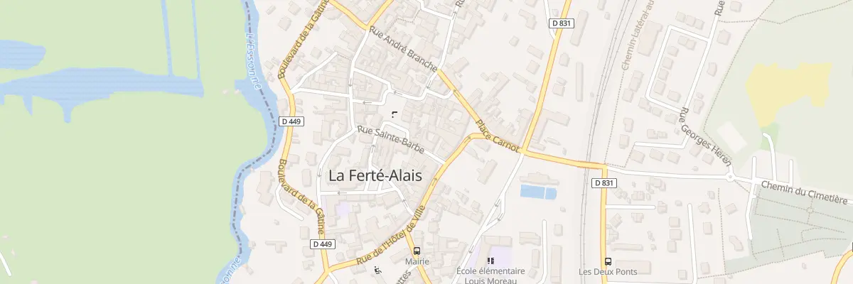 Plan du 7 Rue Sainte Barbe à La Ferté-Alais